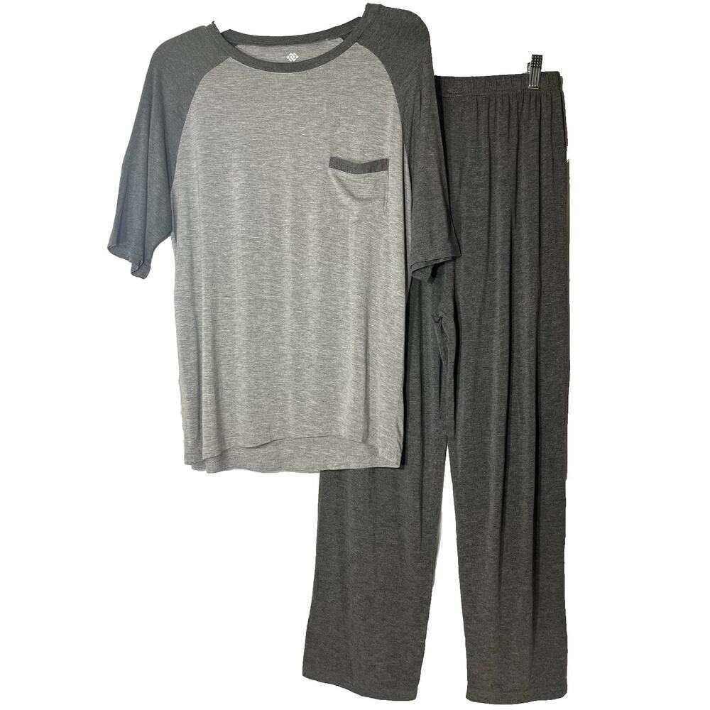 MoFiz Gray Lightweight Lounge Pajama Set Men’s Small